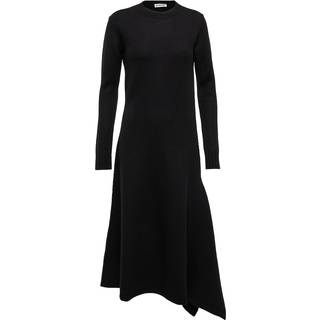 Jil Sander Asymmetrical wool dress - black - L