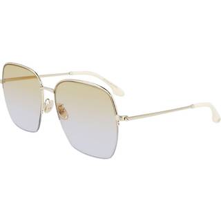 Victoria Beckham Kvinde VB214SA 723 Solbriller Metal Guld Multifarvet Firkantet