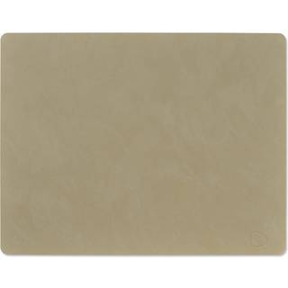 Lind Dna Square L Dækkeserviet Nupo 35x45 Cm - Dækkeservietter & Coasters Læder Herbal Dust - 992092