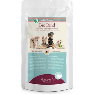 Herrmann's Manufaktur Selection Puppy økologisk vådfoder med okse, æble og havregryn 139.67 DKK/1 kg (15 x 150.0g)
