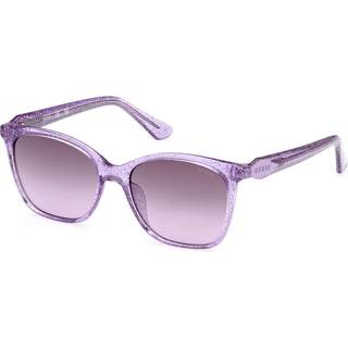 Guess Unisex GU9238 83Z Solbriller Injiceret Violet Violet Firkantet Normal Skygge