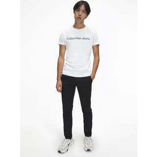Slim Organic Cotton Logo T-shirt - Calvin Klein - White - Men - S - White - S