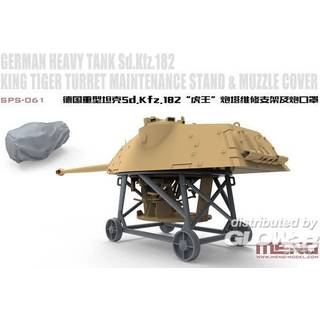 German Heavy Tank Sd.Kfz.182 King Tiger Turret Maintenance Stand&Muzzle Cover(Resin