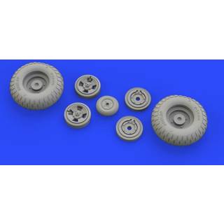 Spitfire Mk.IX wheels 4spoke w/pattern for Tamiya