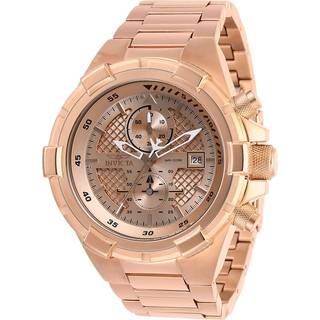Invicta 28128 Aviator Rosa guldfarvet/Rosaguldtonet stål Ø50.5 mm