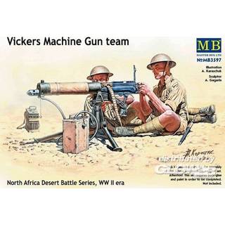 Vickers machine-gun crew, Desert battle