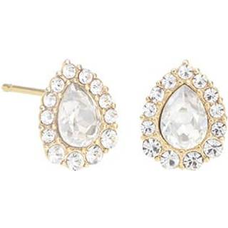 Amelie øreinge crystal/guld