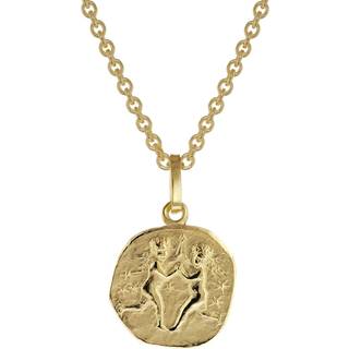 trendor 75905-06 Sternzeichen für Kinder Zwilling Gold 333 Anhänger + Kette