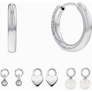 Calvin Klein Jewelry Women's Gift Set Dangle and Drop Earerings Farve: S?lv (Model: 35700001)