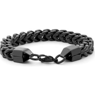 Sort Tykt Kædearmbånd