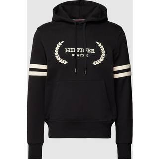 Tommy Hilfiger Herren Hoodie schwarz Logo und Motiv