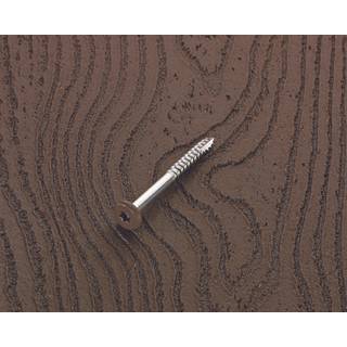 Deckfast rustfrit st?l fascia skruer 9 x 1-7/8 T-20 Star Drive Chocolate 100 stykker