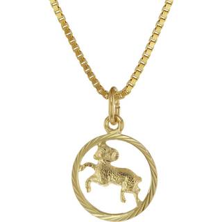 trendor 75990-04 Sternzeichen Widder 333 Gold + goldplattierte Kinder-Kette
