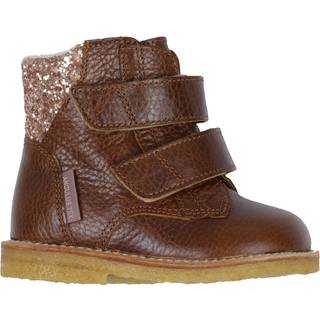 Angulus Cognac Maple Glitter Vinterstøvle Med Tex - Str. 23