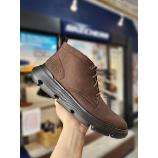 Skechers Garza herrestøvler - (Mørk brun, str. 42, Nubuck) - Udsalg
