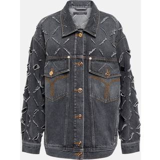Versace Distressed denim jacket - blue - XL
