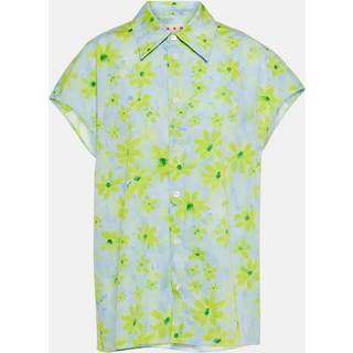 Marni Floral cotton shirt - green - XL