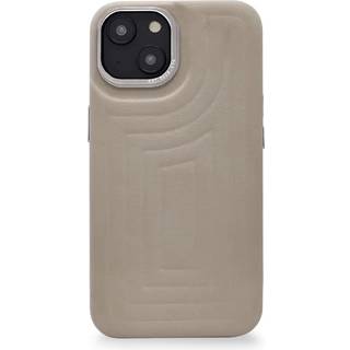 Decoded Leather Embossed Back Cover MagSafe iPhone 14 Clay
