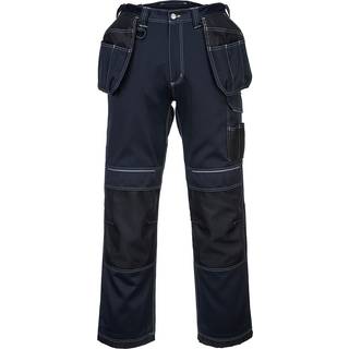 PW3 Håndværkerbukser m/hængelommer - Marine/Sort (Størrelse: 30)