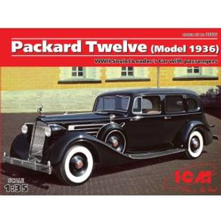 Packard Twelve 1936 WWII Soviet Leader's Car with Passengers