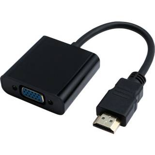 Eletra HDMI 1,4 M - VGA F 0,2M kabel, sort ➞ På lager - klar til levering