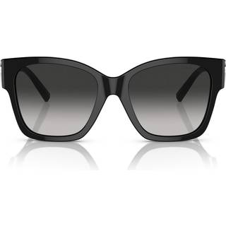 Tiffany Kvinde TF4216 80013C Solbriller Acetat Sort Grå Firkantet Normal Skygge