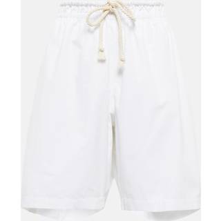 Jil Sander High-rise cotton shorts - white - M