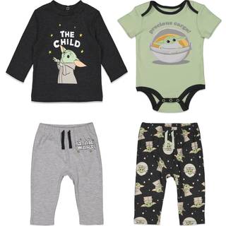 Star Wars The Mandalorian The Child Baby Boys 4 Piece Layette Set: Bodysuit T-Shirt Pants Mix N 'Match 6-9 m?neder