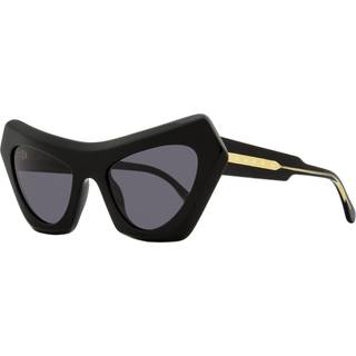 Marni Unisex Devil s Pool Black ZTJ Solbriller Acetat Sort Grå Cat Eye Normal