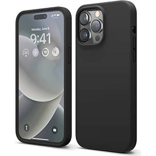 Elago kompatibel med iPhone 14 Pro Max Case Liquid Silicone Case Full Body Protective Cover Stockfast Slim Phone Case Anti-Scratch Soft Microfibe
