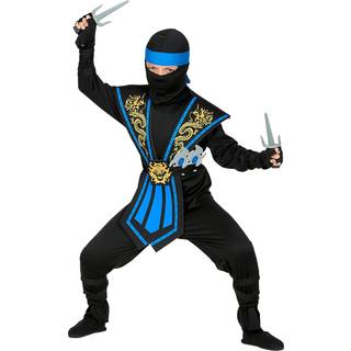Blå ninja kostume til børn