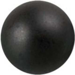 Renaissance-Perle 3mm 120 Stück - Schwarz Matt