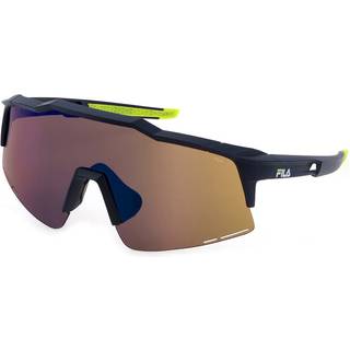 Fila Unisex SFI516 U43B Solbriller Injiceret Blå Brun Maske Vand -repellent Spejl