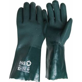 ICM Safety Bluestar pvc handske 35 cm grøn str. 10 12 stk. (6012460)