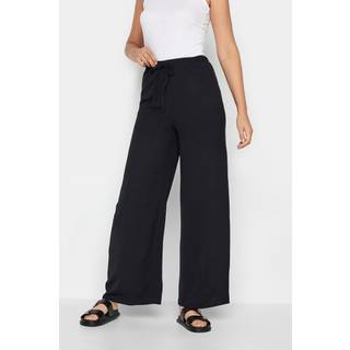 Lts Tall Black Crepe Wide Leg Trousers Ex Long > 8 Lts | Tall Women's Wide Leg Trousers - Ex Long 8