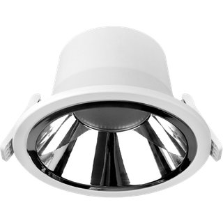 Noxion LED Downlight Apollo V2.0 15-25W 1740-2960lm 60D - 830/840 CCT | 220mm - Udsnit 200mm - Aluminium Reflektor