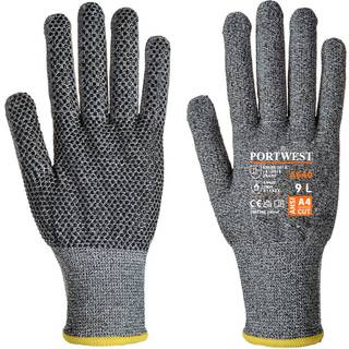 Sabre-dot handske - Eco-Cut handske - Grå (Størrelse: S)