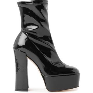 Stuart Weitzman Skyhigh 145 Stuart Platform Bootie - Woman  Black 39