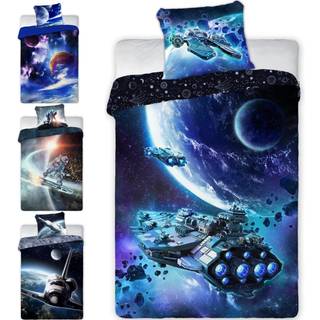 Space Astronaut Sengetøj 140x200 cm - 100 procent bomuld