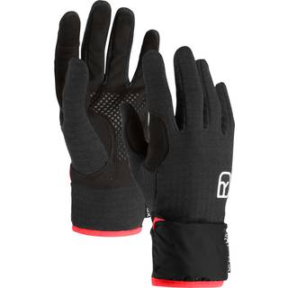 Ortovox Women's Fleece Grid Cover Glove Handsker Damer størrelse M farve sort