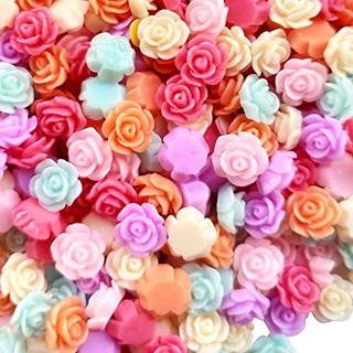 Chenkou Craft Random 100pcs Assorteret af farve 8mm Rose Flow