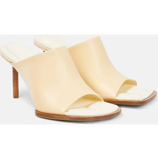 Jacquemus Les Mules CarrÃ©s Ronds leather mules - white - EU 39
