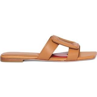 Roger Vivier Buckle leather sandals - brown - EU 36