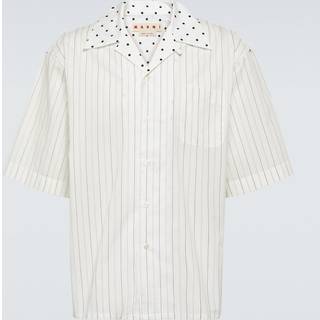 Marni Striped cotton poplin shirt - white - EU 38