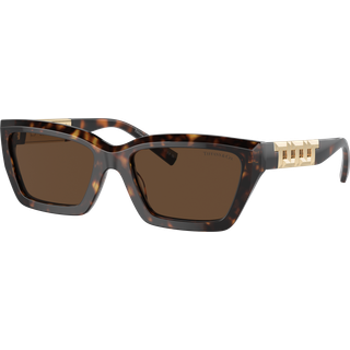 Tiffany Kvinde TF4213 80153G Solbriller Acetat Skildpadde Brun Firkantet Normal