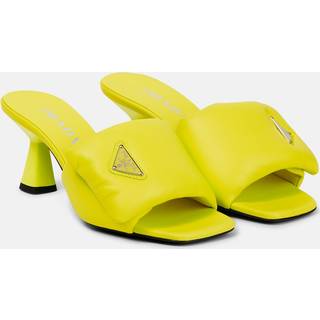 Prada Padded leather mules - yellow - EU 35