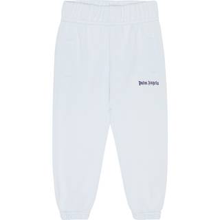 Palm Angels Kids Baby logo cotton sweatpants - blue - M 3-6