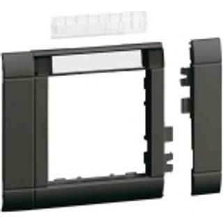 Hager Ramme 80mm m55 ral9011 m. skriftfelt