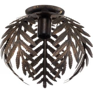 Loftlampe Felce som bregne i bronze, Ø 27 cm