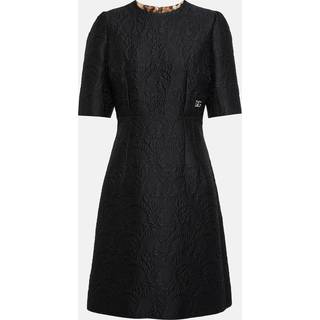 Dolce&Gabbana Floral jacquard midi dress - black - XXS